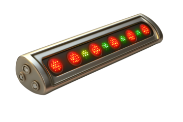 LED Indicator Panel with Red and Green Lights for Industrial Use