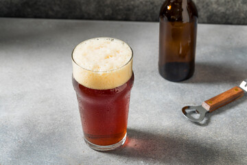 Boozy Refreshing Cold Red Ale