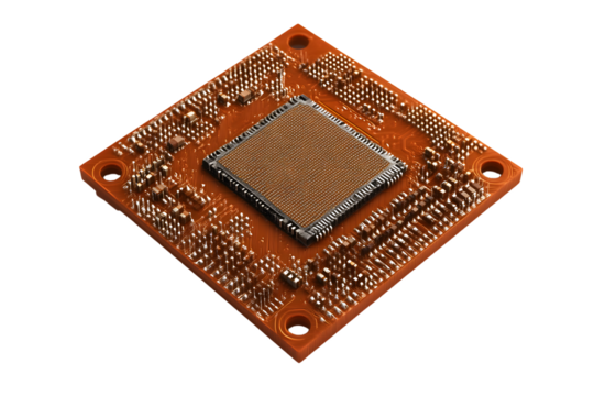 Microchip on Circuit Board HighResolution Image of Integrated Circuit Technology for Electron