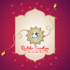 Rakhi celebration greeting card