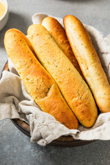 Homemade Italian Soft Garlic Breadsticks