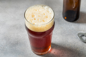 Boozy Refreshing Cold Red Ale