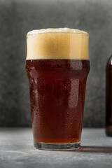 Boozy Refreshing Cold Red Ale