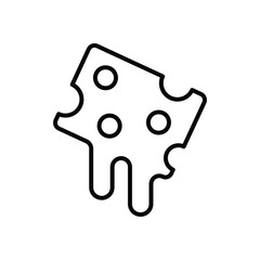 Melted Cheese icon vector stock illustration
