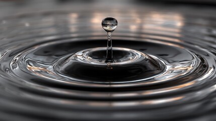 Water droplet impacting surface