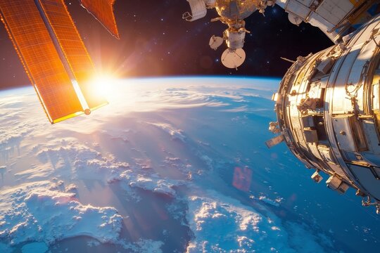 A view of the earth from the International Space Station - Powered by Adobe
