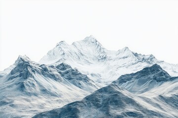 Snowy mountain range