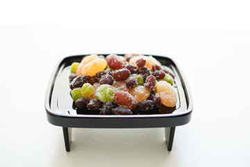 日本の伝統菓子　甘納豆　クローズアップ