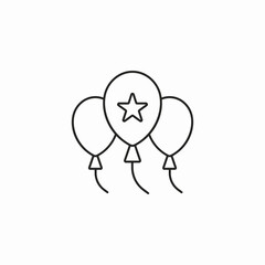 balloon celebration party icon sign vector