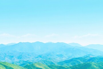 Obraz premium Mountain range landscape, soft focus