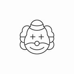 clown party icon sign vector