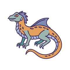 Fototapeta premium Illustration of barracuda fish, marine wildlife, sea creature, ocean predator, aquatic animal drawing