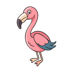 Cartoon flamingo illustration flamingo vector flamingo drawing flamingo art flamingo image flamingo design