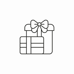 gift party celebration package icon sign vector