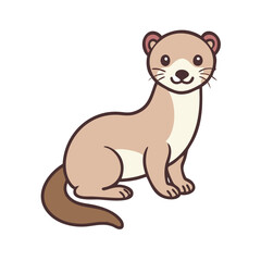 Illustration of a cute walrus arctic animal cartoon character mammal drawing marine wildlife tusks ice age