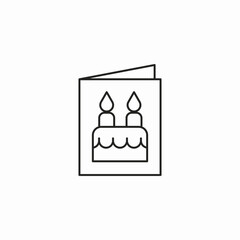 greeting card icon sign vector