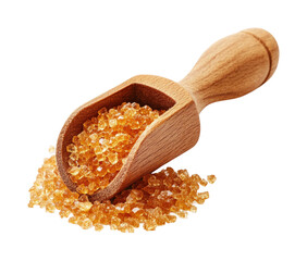 Sugary delight brown sugar granules kitchen counter food isolated on transparent background