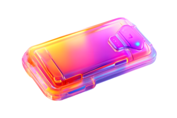 Vibrant Gradient Electronic Device with Futuristic Design Ideal for Technology and Innovation