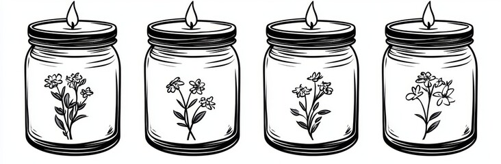 Handcrafted candles in a range of styles and shapes are available, suitable for decorative purposes or creating a calming ambiance