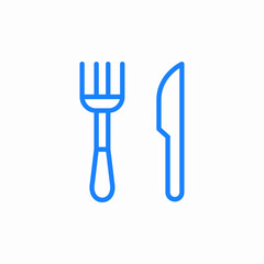 fork knive icon sign vector