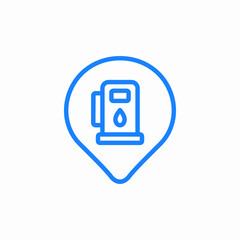 fuel station location icon sign vector © Nara