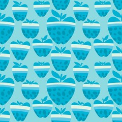 Summer fruit seamless apples pattern for wrapping paper and fabrics and linens and kids clothes print