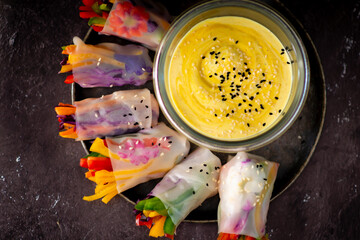 spring rolls, or salad spring rolls