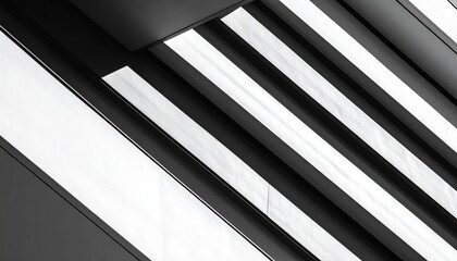 Modernist architectural geometric photo with extreme minimalist composition in black and white