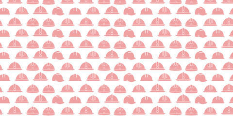 seamless pattern international worker day theme with helmet element