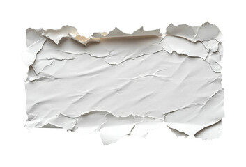 Torn paper texture for creative design digital neutral isolated on transparent background