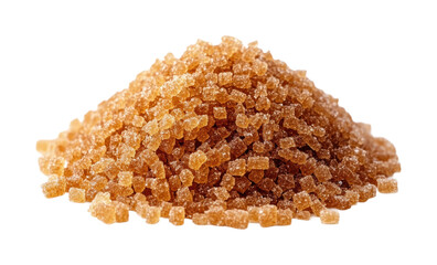 Brown sugar pile kitchen table food bright environment isolated on transparent background