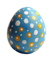 Colorful decorated egg easter celebration creativity isolated on transparent background