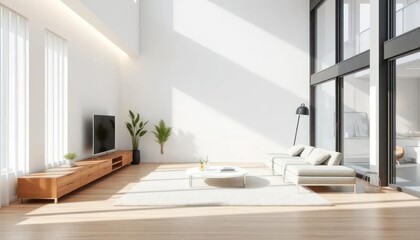 Modern open-plan living room