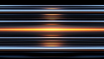 Abstract horizontal light streaks