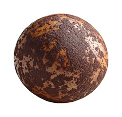 Textured planet surface digital abstract isolated on transparent background