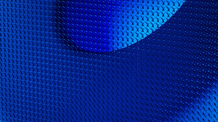 Exploring futuristic dimensions with a deep blue 3D background