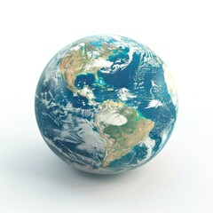 Detailed depiction of Earth's surface features.