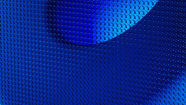 Exploring futuristic dimensions with a deep blue 3D background