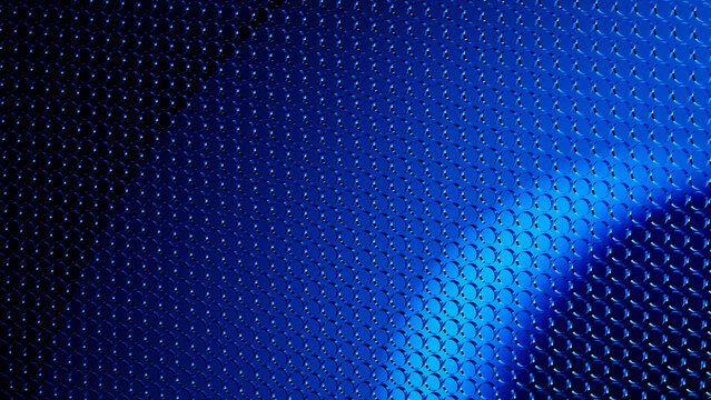 Exploring futuristic dimensions with a deep blue 3D background