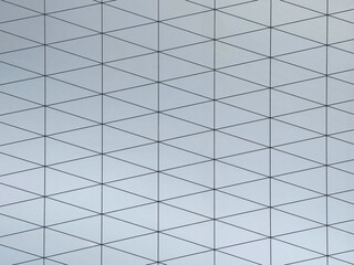 Geometric triangular pattern on modern surface