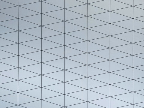 Geometric triangular pattern on modern surface