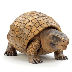 Fototapeta premium Massive prehistoric tortoise, detailed model.
