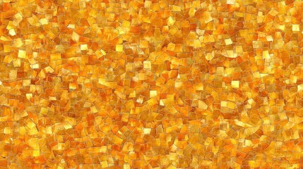 Golden Abstract Mosaic Texture Background
