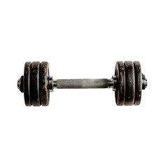 Fototapeta premium dumbbell Isolated on a white transparent Background 