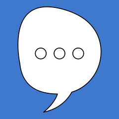 Chat Message Line Icon Set. Speech Bubble, Dialogue, chatting box, message box Talk chat thin conversation dialog symbols. Thinking sign symbol. Communication, Discussion and Text Box frame.