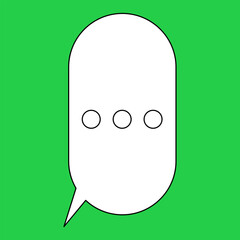 Chat Message Line Icon Set. Speech Bubble, Dialogue, chatting box, message box Talk chat thin conversation dialog symbols. Thinking sign symbol. Communication, Discussion and Text Box frame.