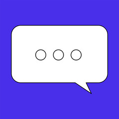 Chat Message Line Icon Set. Speech Bubble, Dialogue, chatting box, message box Talk chat thin conversation dialog symbols. Thinking sign symbol. Communication, Discussion and Text Box frame.