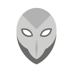 Silver Ion Mask Vector Illustration