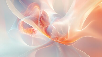 Fototapeta premium Artistic smoke abstract background digital art modern design soft colors ethereal atmosphere