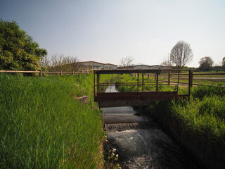 Fototapeta premium water canal with lock